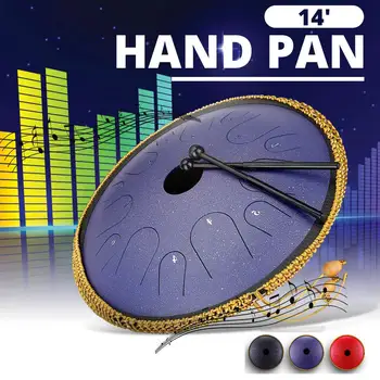 

Upgraded 14inch Professional 14 Notes Handpan drums Brass Handrum+ Carrying Bag Hand Drum Percussion Musical Instruments Gifts