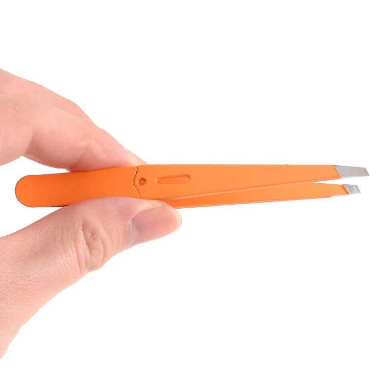 1pcs Beauty Professional Clip Eyelash Hair Tweezer Depilatory Slanted Puller Eyebrow Eyelid Sticker Tweezers Makeup Tools 3