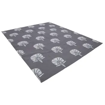

252x298 Cm Grey Handmade Dhurrie Rug-8x10 Ft