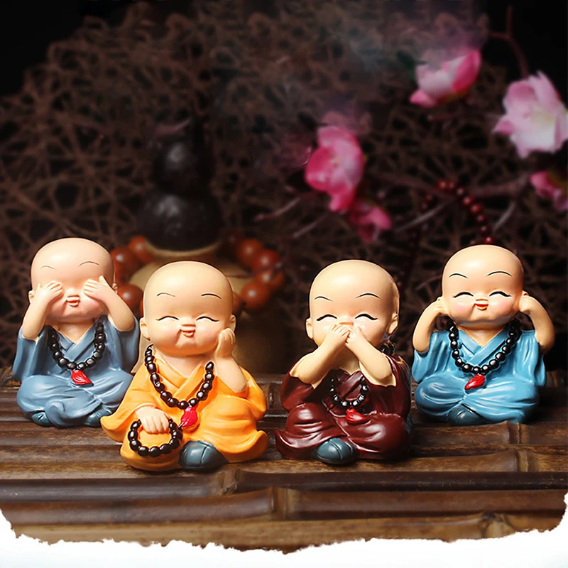 

New creative car perfume small monk Shaking Head Car Ornaments doll car perfume cute car decoration interior decoration supplies