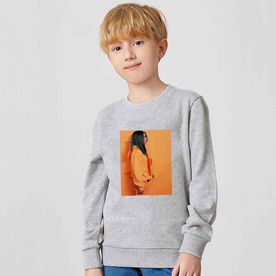 996h-bj-11-22-15 Billie Eilish/толстовки с капюшоном; детская одежда для малышей; сезон весна-осень; детская толстовка с капюшоном для мальчиков; свитер с длинными рукавами для младенцев - Цвет: 996h-bj-11-22-15
