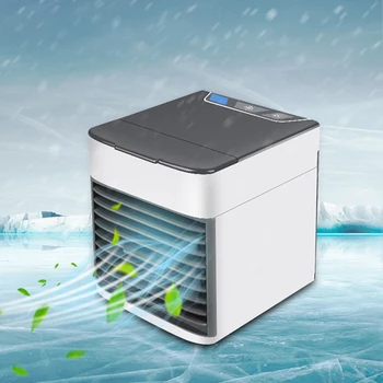 

Mini USB 7 Colors LED Desktop Swingable Air Cooler Fan Air Conditioner Cooling Fan Humidifier Purifier for Office Bedroom