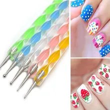 5 шт., набор для самостоятельного дизайна ногтей, раскрашивающая ручка для рисования, маникюрный набор, акриловый набор для ногтей, набор инструментов для дизайна ногтей, набор инструментов, Кристальный порошок