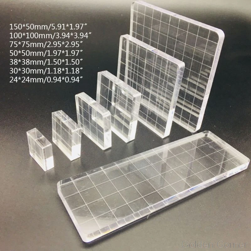 7pcs/set High Transparency Acrylic Block DIY Crafts Seal Stamp Scrapbooking Photo Album Decorative Jy02 20 Dropship | Дом и сад