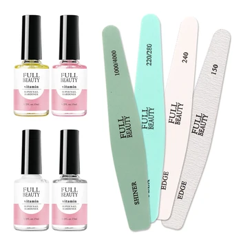 

8pcs/set Nail Cuticle Oil Manicure Set Nail Files Buffers Sanding Block Kit Strengthen Nailoil Polish Treatment Care Tool JI1799