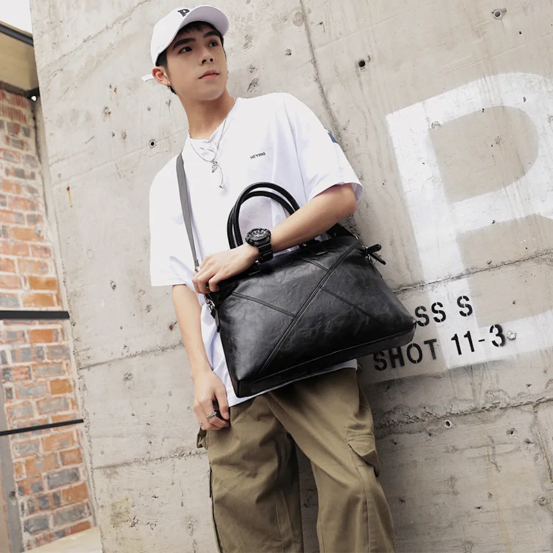 

New Korean version of men's bags business and leisure handbags, computer bags, tide bags, men's one-shoulder bags