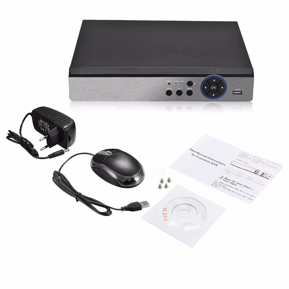 防犯カメラ7channel h.264 digitalvideorecorder 16 Channel H264 Hybrid DVR with 2 HDD Support 12GB CCTV HDMI