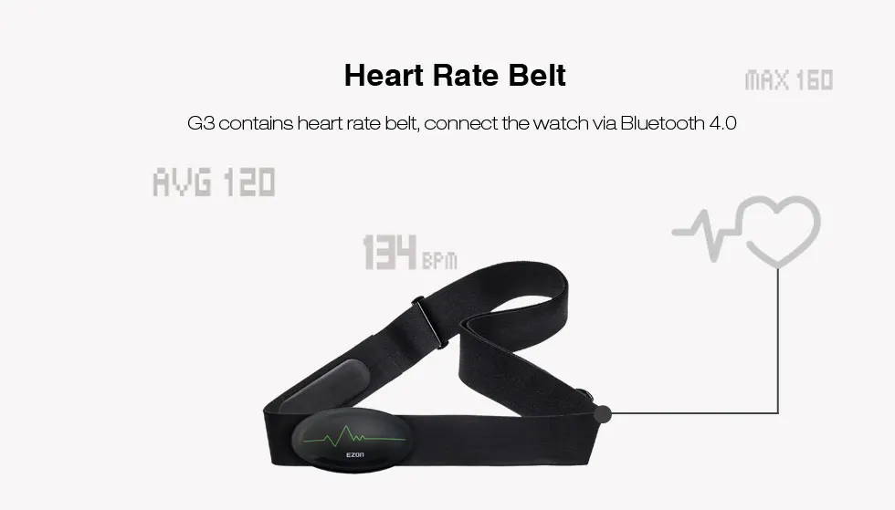 Монитор сердечного ритма спортивные фитнес часы Bluetooth GPS трекер Шагомер барометр наручные часы с нагрудным ремешком