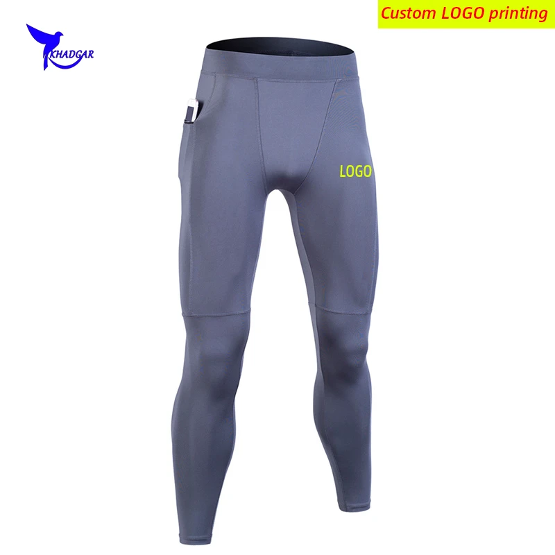 Compression Workout Running Tights Men with Pocket Base Layer GYM Fitness Pants Quick Dry Sports Sweatpants Leggings