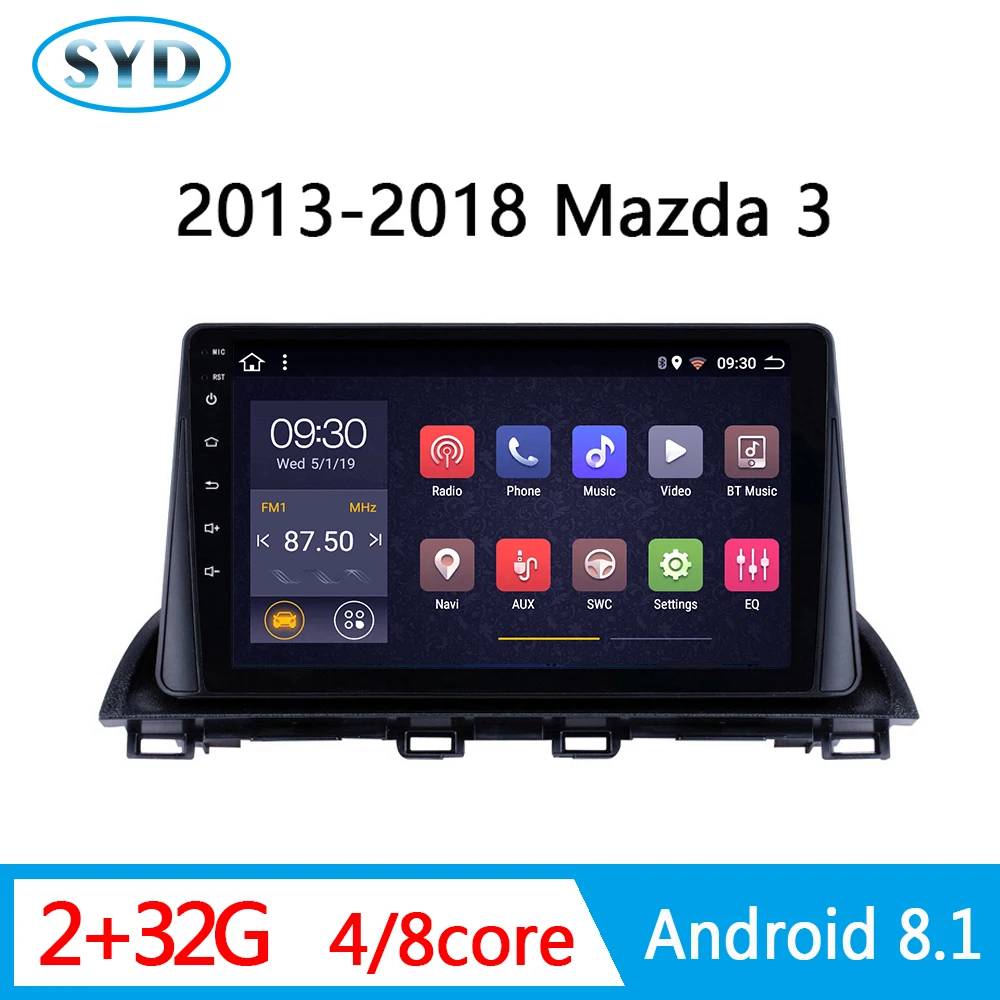 Центральный Мультимедиа для Авторадио Mazda 3 Axela 2014 2015 поддержка SWC DVD no din Android 8 1 AM DSP