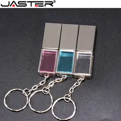 JASTER красочный Кристальный USB 2,0 4 ГБ 8 ГБ 16 ГБ 32 ГБ 64 Гб карта памяти брелок флеш-накопитель