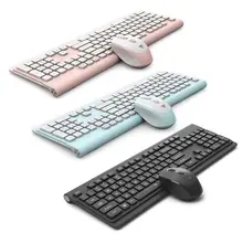 1 Набор, ультра-тонкая беспроводная клавиатура 2,4G, малошумная беспроводная мышь, мыши для Mac PC Gamer, игровая клавиатура