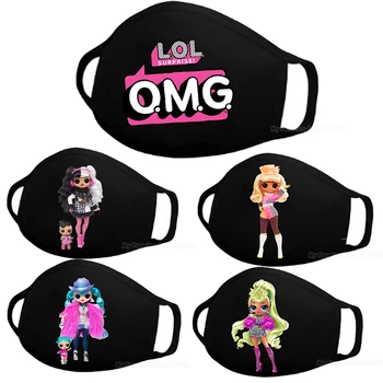 

LOL Surprise Masks Child OMG Doll Mouth Masks Adult Cotton Maks Girl Cartoon Printed Face Maks Washable Reusable Dust-proof Mask