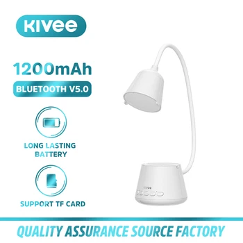 

KIVEE DM01Portable Speakers Powerful Bluetooth Speaker Wireless Speaker With LED Desk Lamp Surround HIFI Stereo Box For Xiaomi