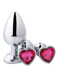 Анальная пробка 3 размера, съемная Анальная пробка из нержавеющей стали с кристаллами, анальный стимулятор-пробка анальные секс-игрушки, пр...