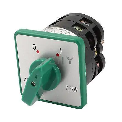 

ON/OFF 2Positions Change Over Rotary Cam Select Switch 380V 40A 7.5KW