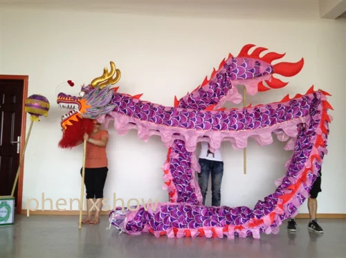 Costume de danse du dragon pour enfants, 4m, taille 5, 4 plus tard, 8 à 12  ans, fête d'Halloween, performance, défilé, scène folklorique, Chine -  AliExpress