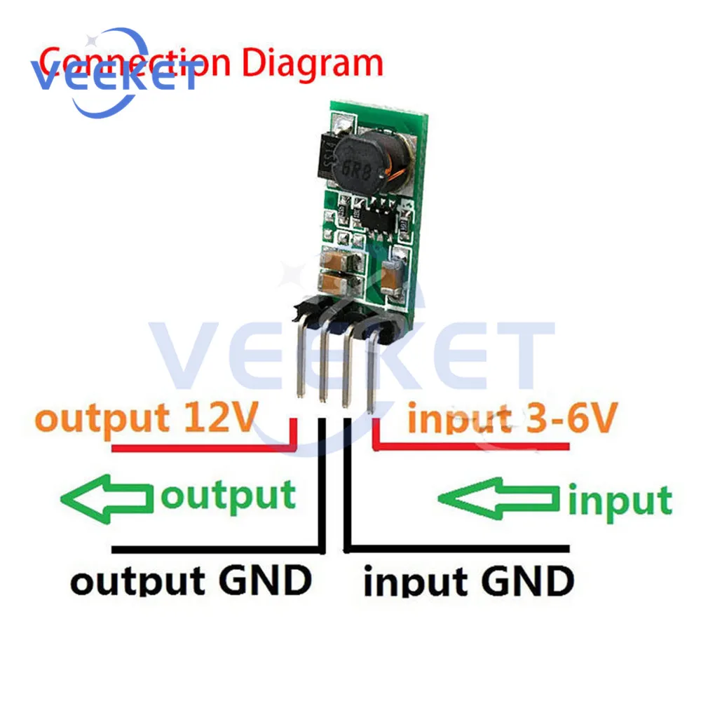Φ 3 V 7 5V 6V to 12V Step-up блок питания конвертер плата регулятора напряжения |