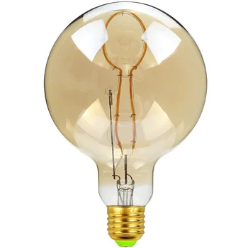 

TIANFAN Edison Bulb Vintage Light Bulb G125 Spoon Curved Led Filament Bulb 4W 220/240V E27 Decorative Light Bulb Table Lamp Bulb