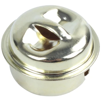 

100 Pcs iron Christmas Jingle Bells Pendant Charms DIY Crafts Round bell Gold