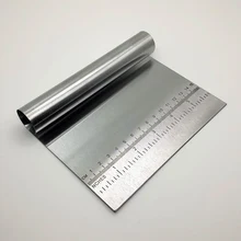 Нержавеющая сталь дома кухня тесто Для Выпечки Пиццы скребок резак КУХНЯ муки Кондитерские инструменты с шкалой