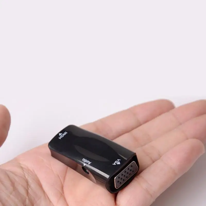 HDMI Женский к VGA Женский адаптер конвертер 1080P с 3,5 мм аудио кабель для ноутбука/мобильного телефона/DVD/планшета/камеры