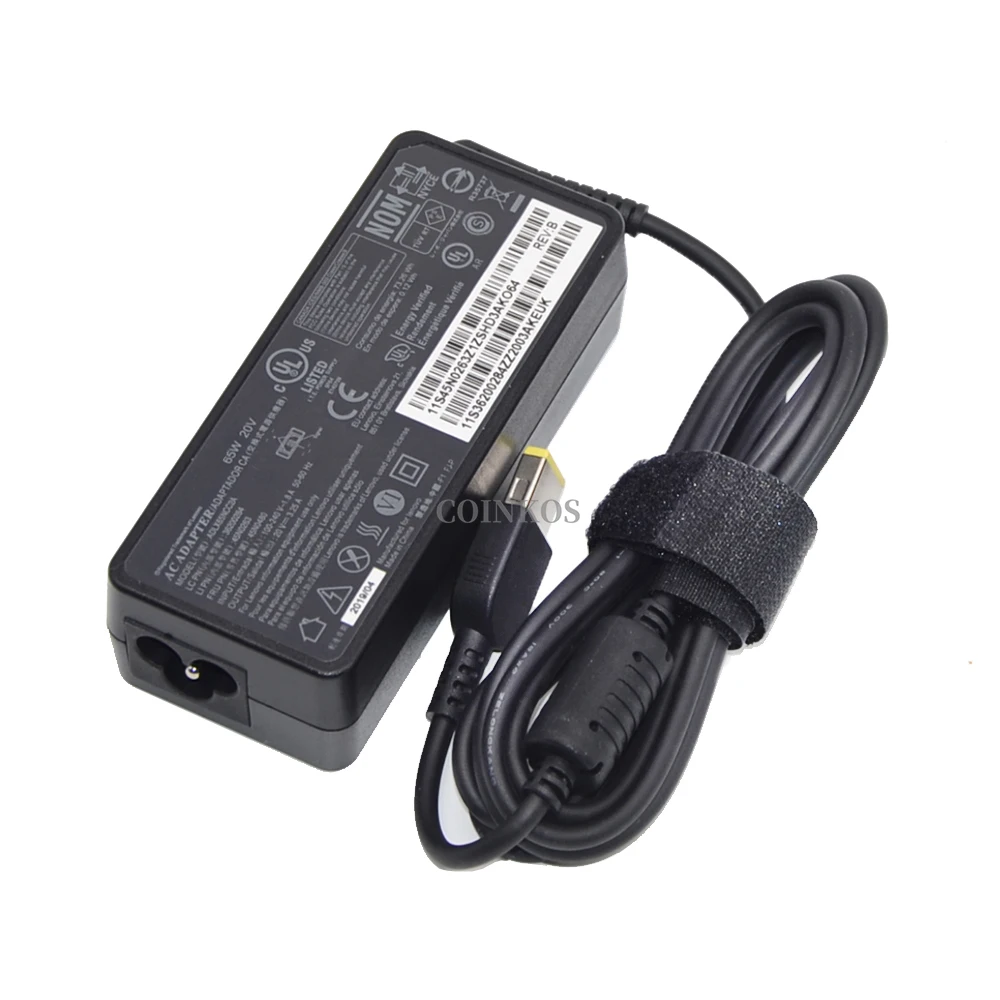 

Laptop Charger Adapter for Lenovo PA-1650-37LC PA-1650-71 ADLX65SDC2A PA-1650-72 ADLX65NLC3A ADLX65SLC2A 65W Power Supply USB
