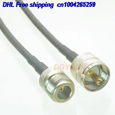 DHL, 50 шт в наборе, разъем Jack N для PL259 UHF прямой штекер RG58 джемпер косичка 2" кабель 22j