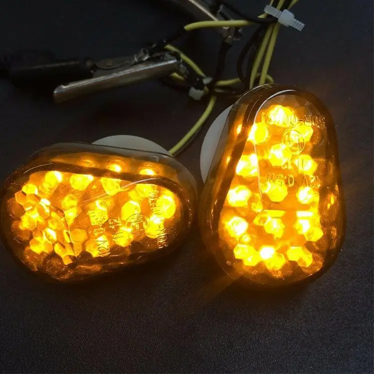 

Adeeing Motorcycle Turn Signal Lights Bulb Indicators LED Lights for Yamaha YZF R1 R6 R7 600 750 FZ1 intermitentes moto