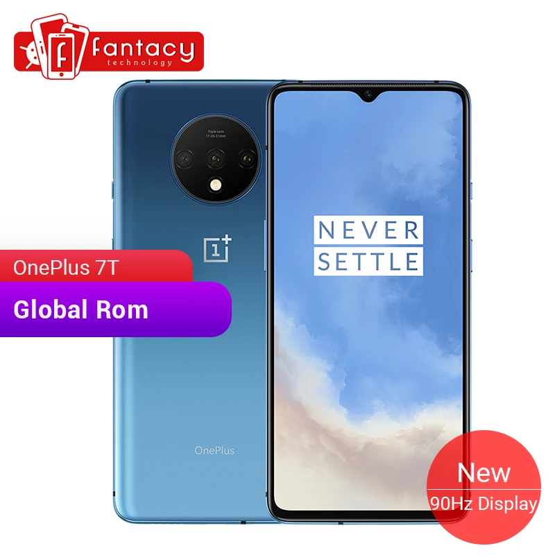  Global ROM OnePlus 7T 8GB 256GB Smartphone Snapdragon 855 Plus Octa Core 90Hz AMOLED Screen 48MP Tr