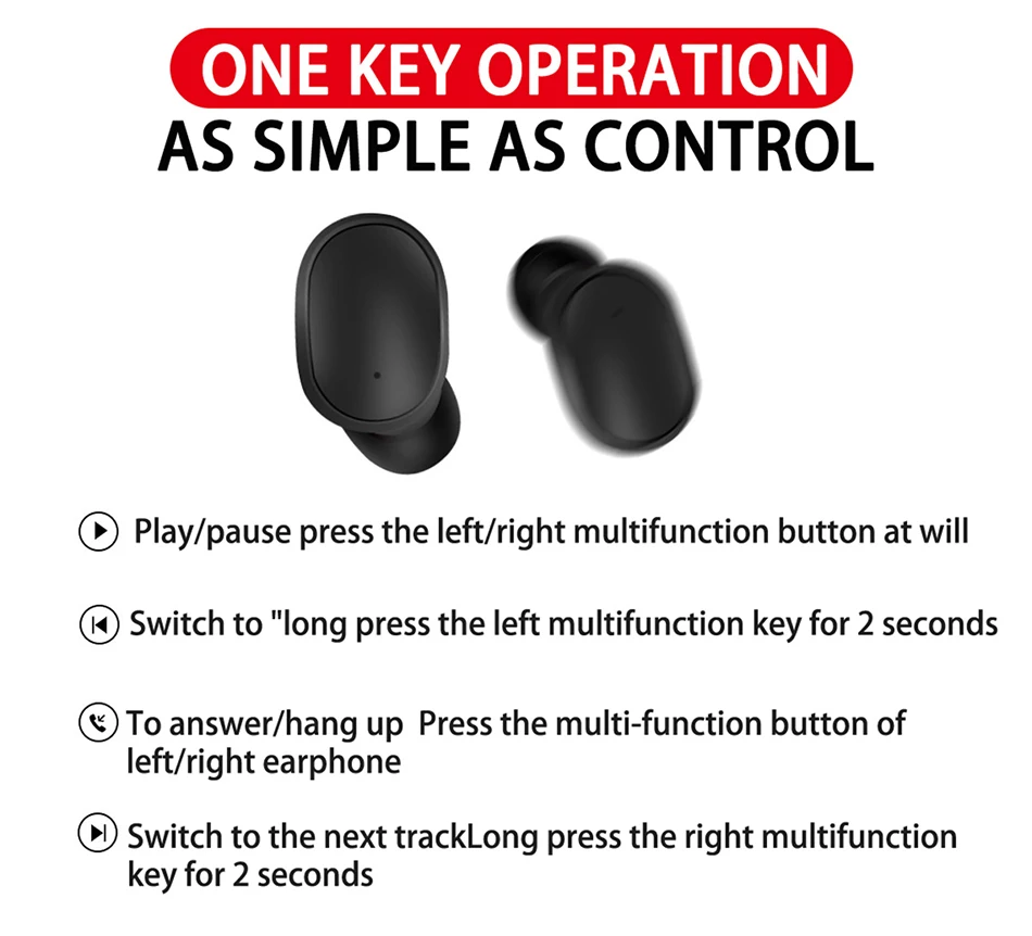 A6S TWS Wireless Earbuds Stereo Mini Bluetooth 5 0 Earphone with Dual Mic Sports Headphones Auto Pairing Noise Reduction Headset