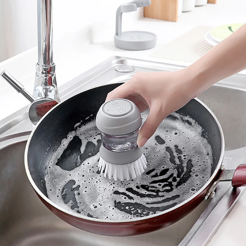 Кухня щетка для мытья посуду пластиковые гидравлический стиральная potbrush щетки для чистки посуда домашняя щетка для чистки инструменты Кухня