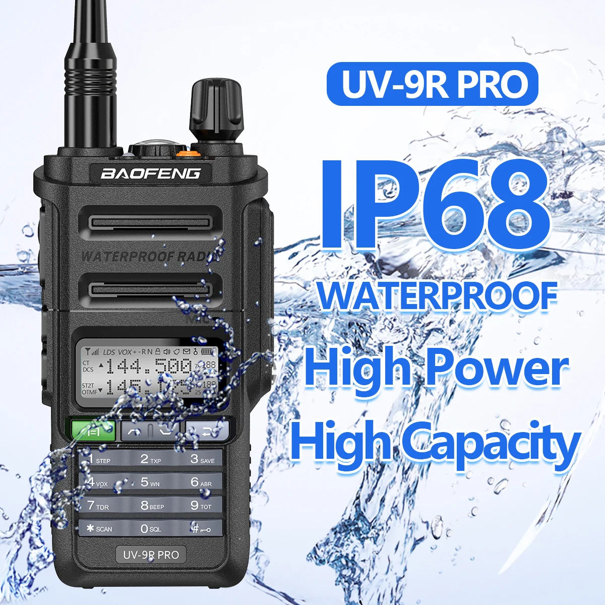 Новинка 2022 портативная рация Baofeng UV-9R PRO высокой мощности улучшенная версия