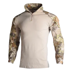 Tactical Combat Shirt US Uniform Us Army Clothing Tatico Tops Airsoft Multicam Camouflage Hunting Fishing Clothes Mens