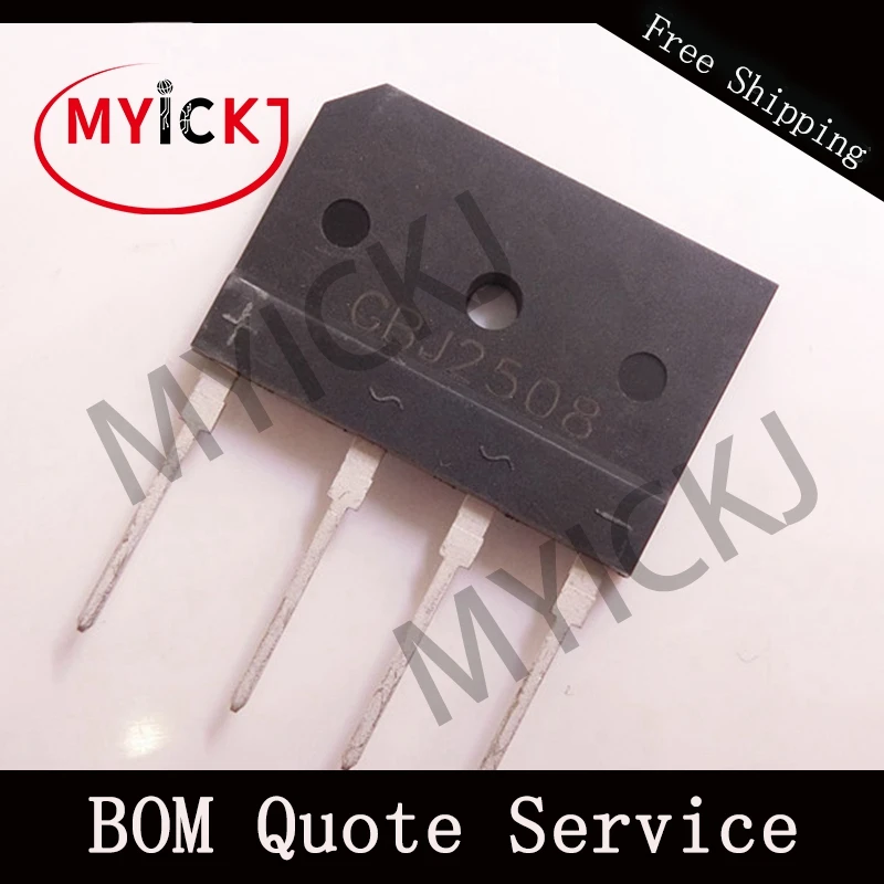 

1PCS GBJ2508 DIP4 25A GLASS PASSIVATED BRIDGE RECTIFIER IC CHIP