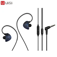 UIISII CM5 наушники-вкладыши прозрачный сабвуфер Мобильная Музыкальная гарнитура Металлические шумоподавляющие Игровые наушники для iOS Android