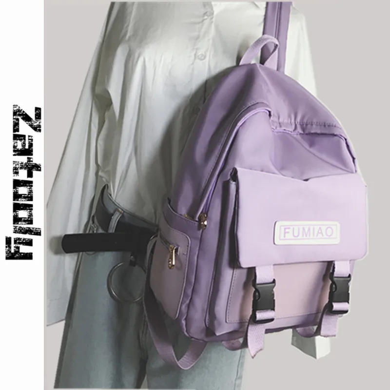 

Women's Backpack The ancient wind girl backpack female 2019 new campus student bag nylon backpack large capacity travel bag