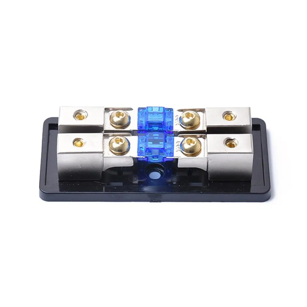 Автомобили аудио стерео сиденья прозрачный страховое напряжение дисплей прочный мини держатель предохранителя 8GA* 4/с 60A предохранитель 2