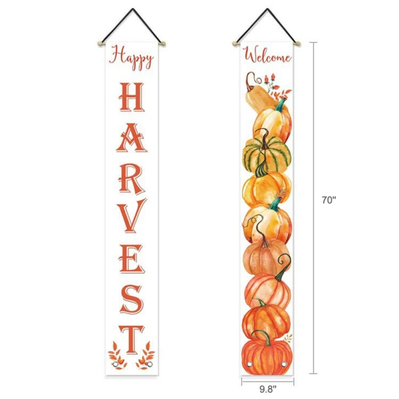 Home Doorway Fall Harvest Banner Thanksgiving Banner For Door Frame Thanksgiving Decoration Festive Party Supplies