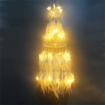 

Dream Catcher with LED Fairy Light 3M Star String Lights Wall Hanging Ornament Bedroom Decoration for Girl's Room Gift for Kids