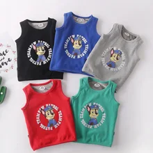 Новинка; Сезон Зима; стильная детская одежда; хлопковый бархатный жилет для мальчиков; пуловер с принтом щенка; теплый жилет; 18