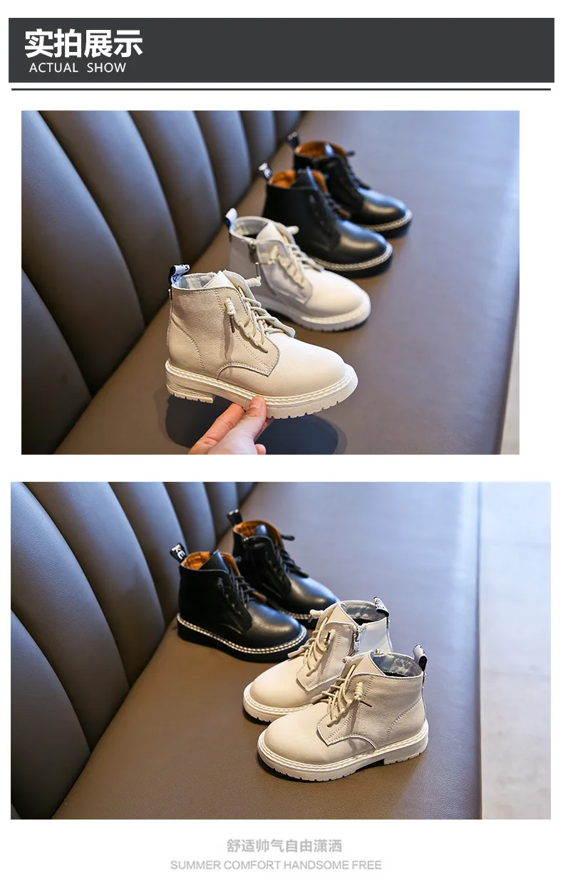 Mxhy Детские's boots2019new Весна и осень зимняя одежда для мальчиков; сапоги в английском стиле; детские короткие сапоги ботинки для мальчиков и пачка покроя "покроя принцесса" для непромокаемые сапоги; детские непромокаемые сапоги