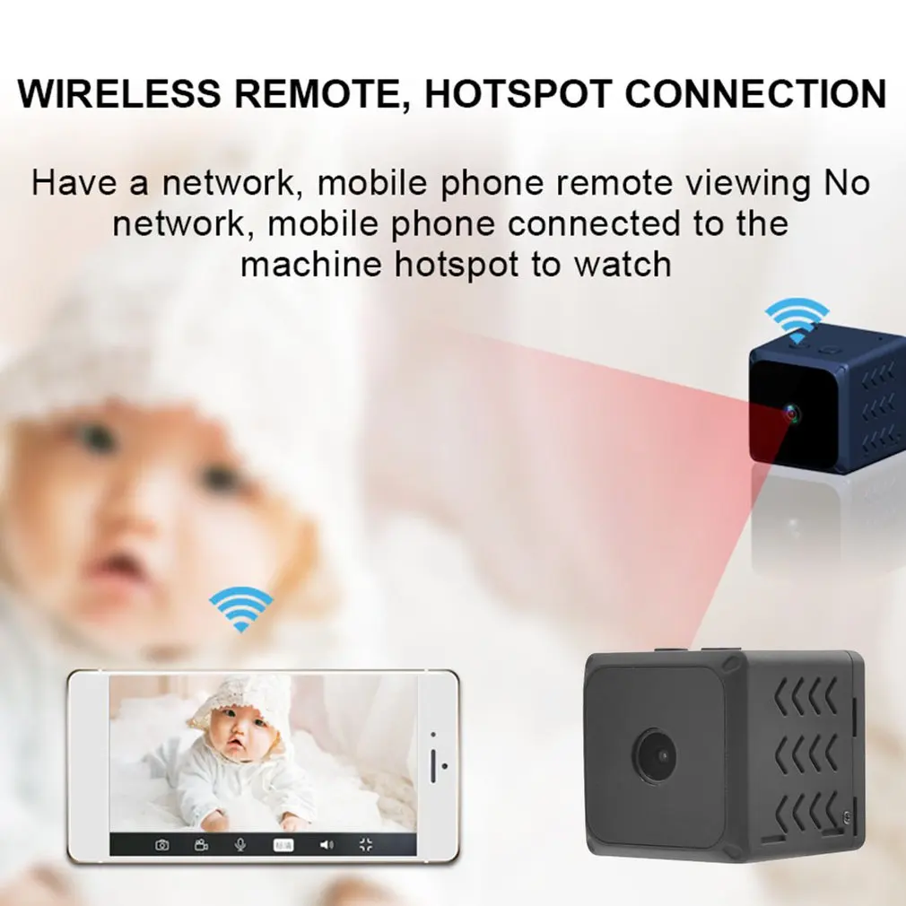 Wifi Беспроводная камера, удаленная сетевая камера наблюдения, инфракрасная камера ночного видения, маломощная семейная умная камера