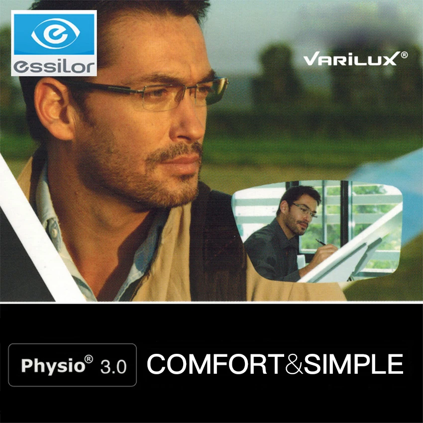 Essilor Varilux Physio 3.0 Multifocal Glasses Lenses 1.50 1.59 1.60 1.67 1.74 Progressive Lenses 1 Pair