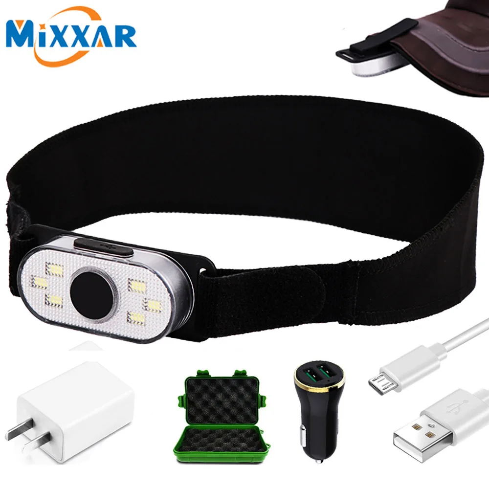 ZK20 USB светодиодный налобный фонарь перезаряжаемый головной светильник lampe frontale