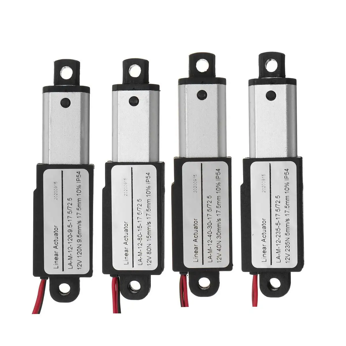 12VMiniLinearActuatorTelescopicRod175mmStrokeDCMotorLinear