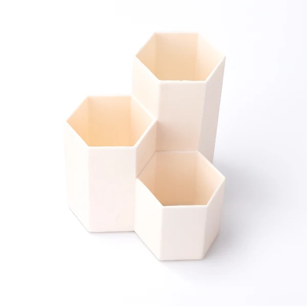 Beige Органайзер для макияжа, пластиковая коробка для макияжа, решетки, коробка для хранения ювелирных изделий, чехол для хранения косметики, коробка для хранения кистей, держатель, Органайзер - Цвет: Beige