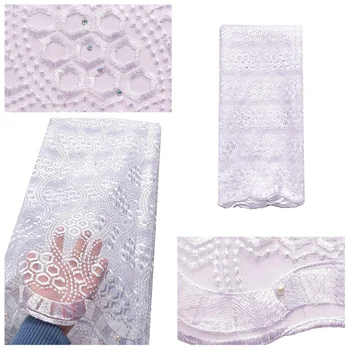 

Italy Embroidery Mesh Nigerian Lace Fabrics for Wedding 2019 White Tulle Lace Fabric High Quality Guipure Lace Fabric 5yards