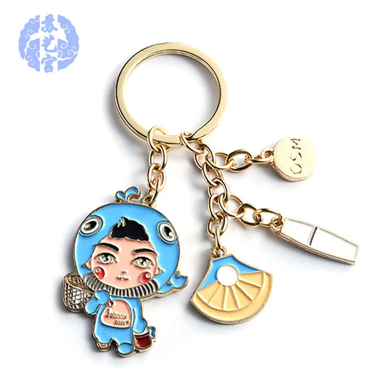 

Metal Keychains Car Customizable Creative Pendant Cartoon Promotional Gift Key Ring Pendant Wholesale Customizable Logo