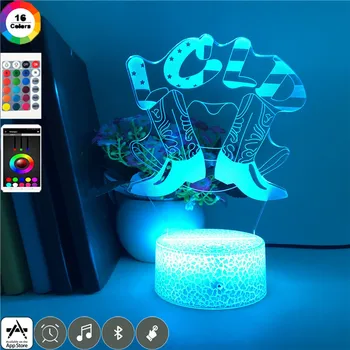 

Smart Phone Control 3d 7 Colors Nightlight Tap Dance Club Table Lamp for Child Holiday Birthday Gifts Syudy Event Prize Lighting